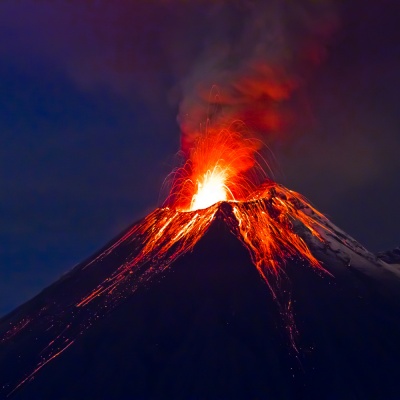 volcanic eruption